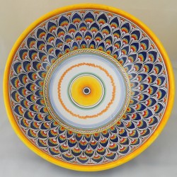 BOLO “PENNE DI PAVONE BLU”  DA CM. 34