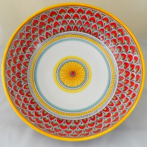 BOLO “PENNE DI PAVONE ROSSE”  DA CM. 36