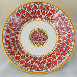 BOLO BASSO “PENNE DI PAVONE ROSSO”  DA CM. 32