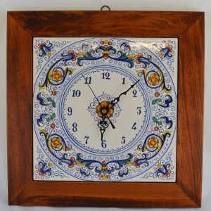 OROLOGIO “RICCO DERUTA” CON CORNICE ANTICATA DA CM. 34