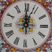 OROLOGIO “VOLUTE VERDI FONDO ROSSO E NERO”  DA CM. 35