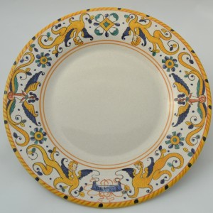 PIATTO DA TAVOLA PICCOLO &ldquo;RAFFAELLESCO ANTICO&rdquo; DA CM 22