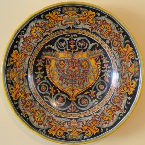 ARTISTIC PLATE  &ldquo;VOLUTE CON CESTO&rdquo; FROM CM 51