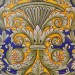 RECTANGULAR PLATE “GIRALI FIORITI CON CESTO”  FROM CM 52
