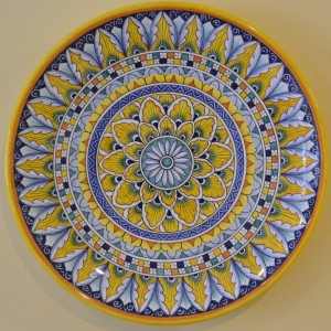 PLATE “OCCHIO DI PENNE DI PAVONE”  FROM CM 40