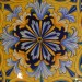 PLATE “GIRALI FIORITI” BLU FUND FROM CM 40
