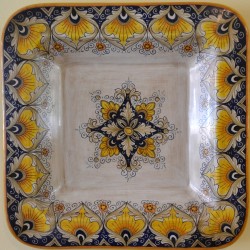 ANCIENT WALL SQUARE PLATE   CM. 30