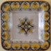 ANCIENT WALL SQUARE PLATE   CM. 30