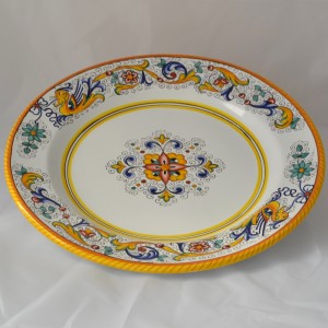 VASSOIO TONDO LISCIO “RAFFAELLESCO”  CM. 38