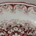 VASSOIO TONDO SIM “FONDO ROSSO”  CM. 32.5
