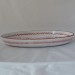 VASSOIO OVALE LISCIO ALTO “FONDO ROSSO”  CM. 50
