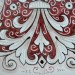 OVAL SMOOTH TRAY “FONDO ROSSO” CM. 50
