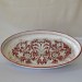 OVAL SMOOTH TRAY “FONDO ROSSO” CM. 36