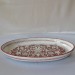 OVAL SMOOTH TRAY “FONDO ROSSO” CM. 36