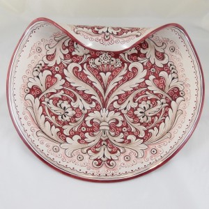 CENTRO TAVOLA CON RICCIO &ldquo;FONDO ROSSO&rdquo; DA CM. 40