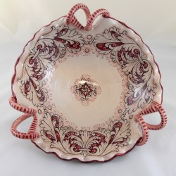 CENTERPIECE WITH HANDLES “FONDO ROSSO” FROM CM. 30